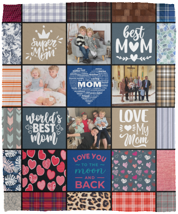 Love you to the moon and back - VPM Cozy Plush Fleece Blanket - 50x60