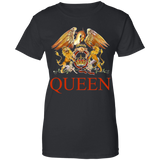 Queen women's Vintage Crest Logo T-shirt Freddie Rockstar Legend T-Shirt Vintage