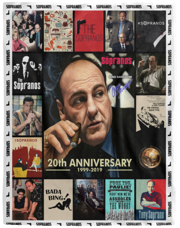 The Sopranos Blanket Fleece Sherpa Throw Quilt for Bedroom Living Room Sofa - VPL Cozy Plush Fleece Blanket - 60x80