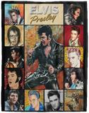 Elvis Presley Blanket, King of Rock and Roll Fleece, Sherpa Blanket - VPL Cozy Plush Fleece Blanket - 60x80