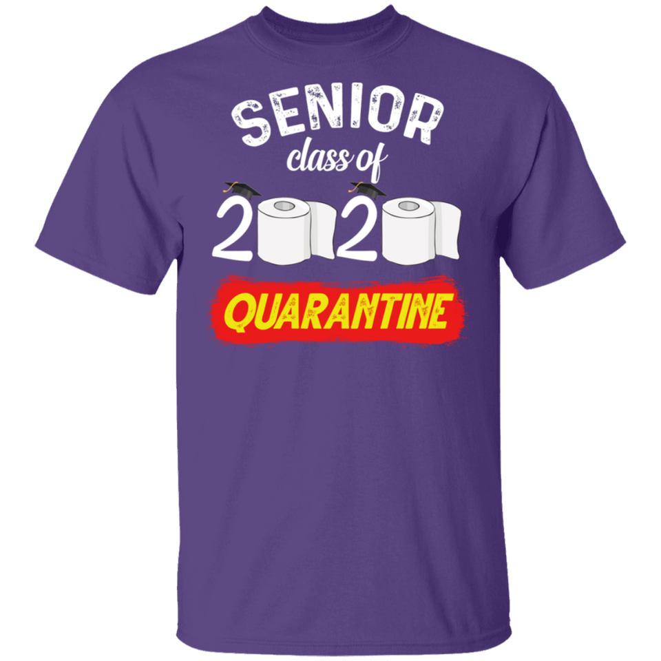 Seniors Class of 2020 S#!t is Gettin Real Toilet Paper Social Distancing T-Shirt 2