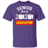 Seniors Class of 2020 S#!t is Gettin Real Toilet Paper Social Distancing T-Shirt 2