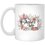 Jyotis - Pastor's Wife Andaz Press Coffee Mug Gift, Floral Wreath, Birthday Christmas Present Ideas for Her Wife Mom Sister 11oz