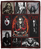 Ozzy Osbourne Blanket Fleece Sherpa Throw Quilt for Bedroom Living Room Sofa V4 VPM Cozy Plush Fleece Blanket - 50x60