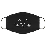 Black Women Men Unisex Face Masks Cloth Cover Mask Reusable Washable Fashion USA -  Adult-kitten