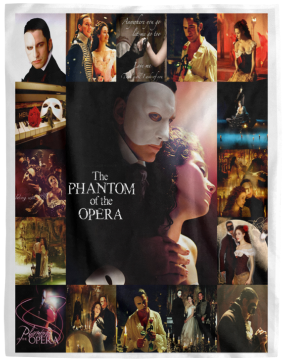 The Phantom Of The Opera Blanket Fleece Sherpa Throw Quilt for Bedroom Sofa VPL Cozy Plush Fleece Blanket - 60x80