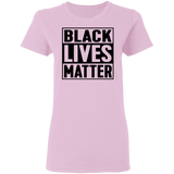 Black Lives Matter T-Shirt I Cant Breathe All Size (S-5XL) + Color  Black BLM Womens