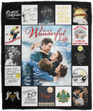 It’s a Wonderful Life Fleece, Sherpa Blanket, It’s a Wonderful Life 1946 Blanket VPM Cozy Plush Fleece Blanket - 50x60