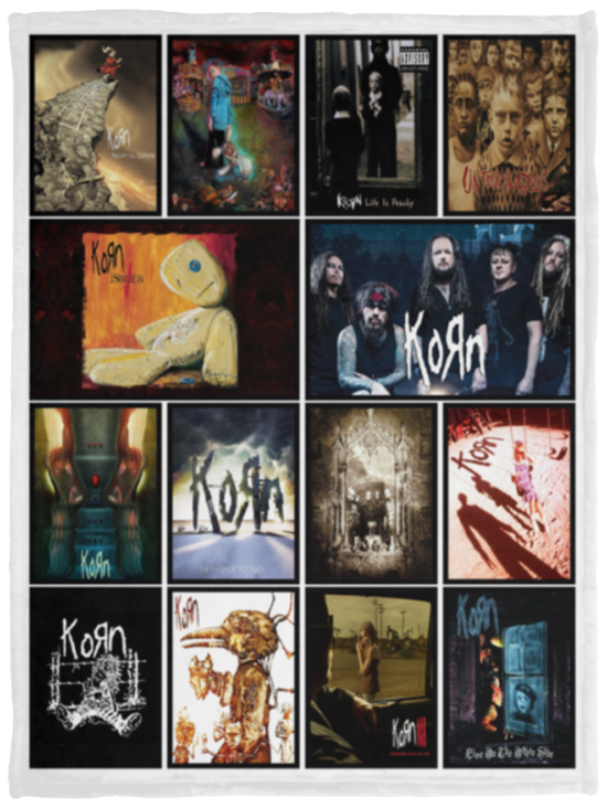 Korn Quilt Fleece Sherpa Throw Blanket for Bedroom Living Room Sofa VPS Cozy Plush Fleece Blanket - 30x40