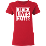 Black Lives Matter T-Shirt I Cant Breathe All Size (S-5XL) + Color  White BLM - Womens