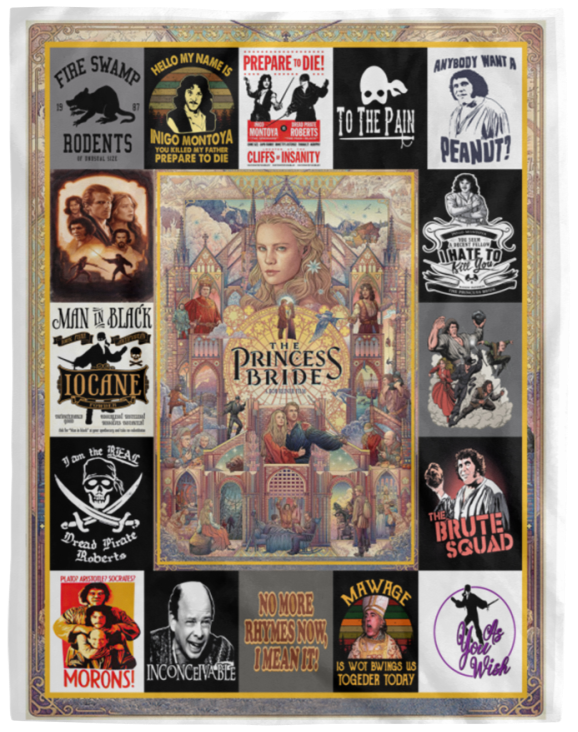 The Princess Bride Blanket Quilt Fleece Sherpa Throw Blanket VPL Cozy Plush Fleece Blanket - 60x80