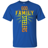 God Family Steelers T-Shirts - Father's Day T-Shirts (Men's T-Shirt) (G200 Gildan Ultra Cotton T-Shirt)