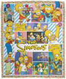 The Simpsons Blanket, Simpson family Fleece, Sherpa Blanket VPM Cozy Plush Fleece Blanket - 50x60