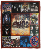 Kiss Blanket Kiss End Of The Road World Tour Fleece Sherpa Throw Blanket VPM Cozy Plush Fleece Blanket - 50x60