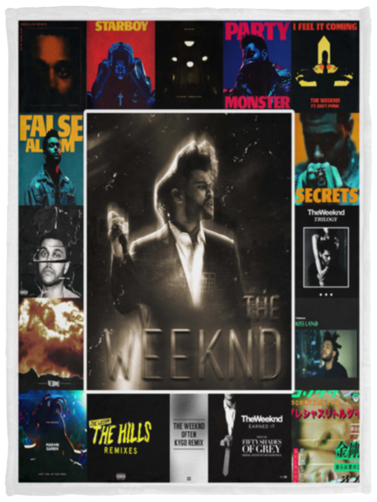 The Weeknd Blanket, The Weeknd For Fans Fleece, Sherpa Blanket - VPS Cozy Plush Fleece Blanket - 30x40
