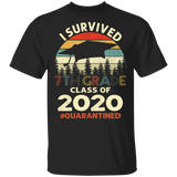 7th Grade Class of 2020 Quarantined Print T-Shirt Graduation Outfits Shirt