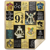 Harry Potter Blanket, Harry Potter Quilt - Fleece, Sherpa Blanket MSHM Premium Mink Sherpa Blanket 50x60 2