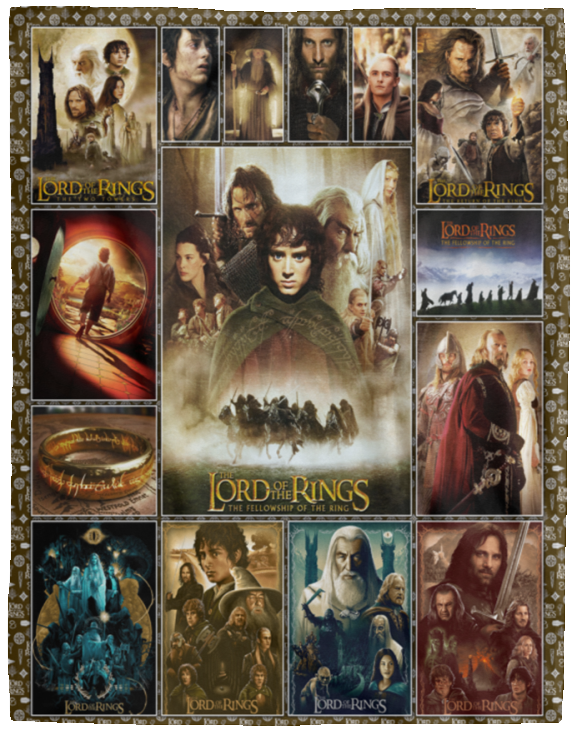 The Lord Of The Rings Blanket, The Lord Of The Rings Fleece, Sherpa Blanket V2 VPL Cozy Plush Fleece Blanket - 60x80