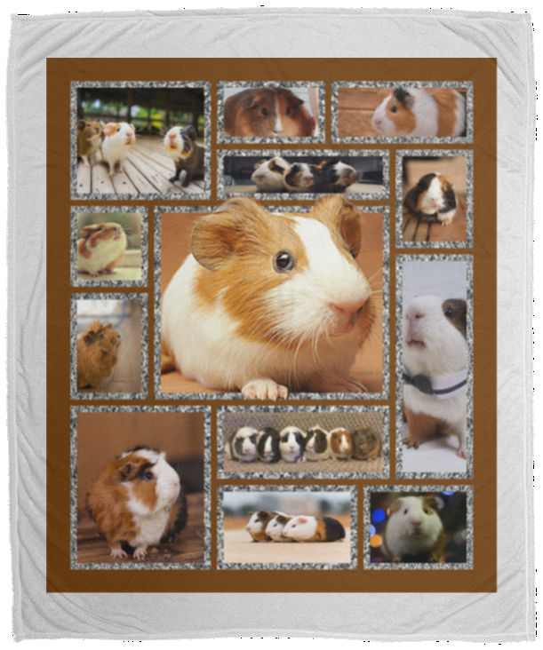 Guinea Pig Blanket Guinea pig 3D Quilt VPM Cozy Plush Fleece Blanket - 50x60