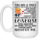 Mother-In-Law Mugs, Trump Mug Mother-In-Law Gifts From Son-In-Law Daughter-In-Law, Funny Mother-In-Law, Birthday Gift For Mother, Funny Donald Trump Mug Gift For Mother 15Oz 7129287