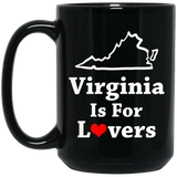 Virginia Is For Lovers Mug, Occasional, Visiting, Travel, Souvenir, Adventure, Love, In Love Themed Cup, Gift For Virginians, Virginia Born 15Oz