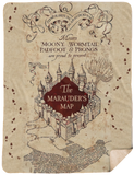 Harry Potter Blanket, The Marauders Map Blanket, Marauder's Map Blanket - SHL Sherpa Blanket - 60x80