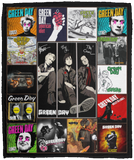 Green Day Blanket Green Day For Fans Quilt Fleece Sherpa Throw Blanket VPM Cozy Plush Fleece Blanket - 50x60