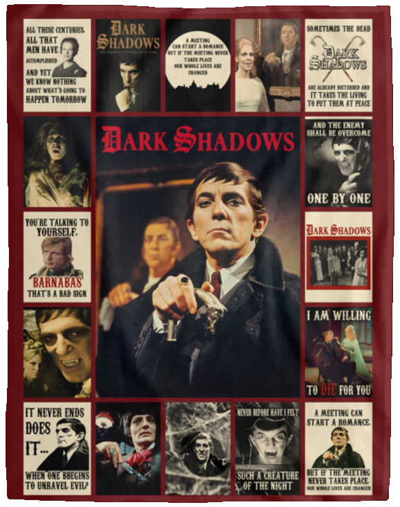 Dark Shadows TV Series Blanket, Dark Shadows Fleece, Sherpa Blanket VPL Cozy Plush Fleece Blanket - 60x80