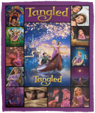 Tangled Blanket, Tangled Movie Quilt, Fleece, Sherpa Blanket - VPM Cozy Plush Fleece Blanket - 50x60