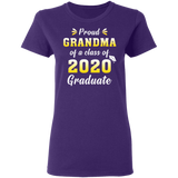 Proud Grandma of A Class of 2020 Graduate T-Shirt Senior 2020 Quarantined