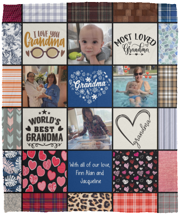 With all of our love, Finn Alan and Jacqueline - VPM Cozy Plush Fleece Blanket - 50x60