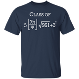 Class of 2024 Math Geek Funny Pi 8th Grade Graduation Gift T-Shirt