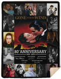 Mr.Jyotis Gone with The Wind Blanket Gift Christmas Birthday Fleece Sherpa Blankets, Gone with The Wind Anniversary Quilt - Sherpa Blanket - 60"x80"