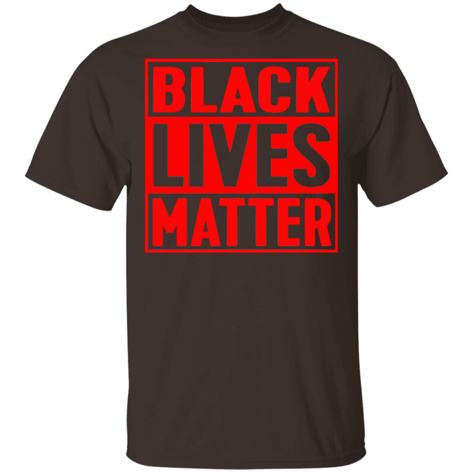Black Lives Matter T-Shirt I Cant Breathe All Size (S-5XL) + Color  Red BLM - Mens