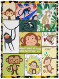 Monkey Make Me Happy Blanket Monkey Lover Quilt Fleece Sherpa Gift Idea VPS Cozy Plush Fleece Blanket - 30x40
