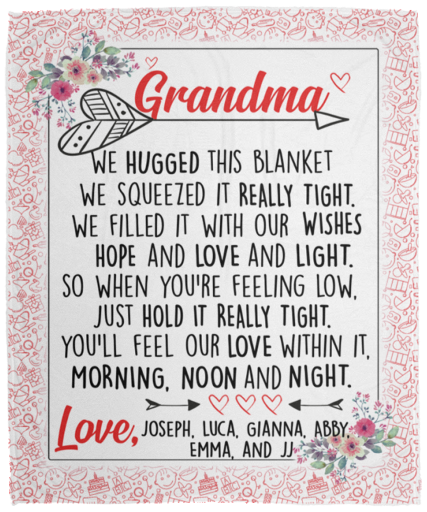 Joseph, Luca, Gianna, Abby, Emma, and JJ 1- VPM Cozy Plush Fleece Blanket - 50x60