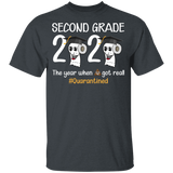 Second Grade The Year When Shit Got Real Quarantined Shirt Youth Size T-Shirt 5.3 oz