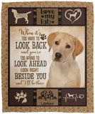 Dogs Yellow Lab Blanket, Fleece or Sherpa Blankets Mother's Day, Father's Day, Christmas Birthday Present Blankets, Gift Idea - VPM Cozy Plush Fleece Blanket - 50x60