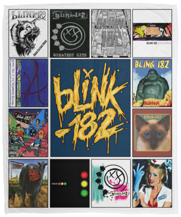 Blink-182 Blanket, Pop punk Fleece, Sherpa Blanket for Bedroom Living Room VPM Cozy Plush Fleece Blanket - 50x60