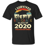 8th Grade Class of 2020 Quarantined Print T-Shirt Graduation Outfits Shirt