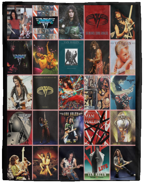 Van Halen Blanket Van Halen For Fan Fleece Sherpa Throw Soft and Warm, Gift Idea - VPL Cozy Plush Fleece Blanket - 60x80