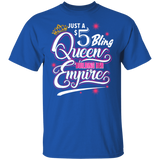 Mens Womens 5 Bling Queen Building Paparazzi Cool Black T-shirt