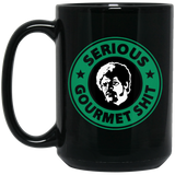 Goddamn Coffee Mug, Jimmy Mug. Some Serious Gourmet Shit Coffee Tea Mug, Funny Coffee Mug 15Oz Black