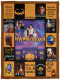 Halloweentown Blanket Best Halloween Movies and TV Shows Quilt Fleece Sherpa - VPS Cozy Plush Fleece Blanket - 30x40