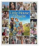 Little House on the Prairie Blanket Family TV Series Quilt Fleece Sherpa Throw VPM Cozy Plush Fleece Blanket - 50x60