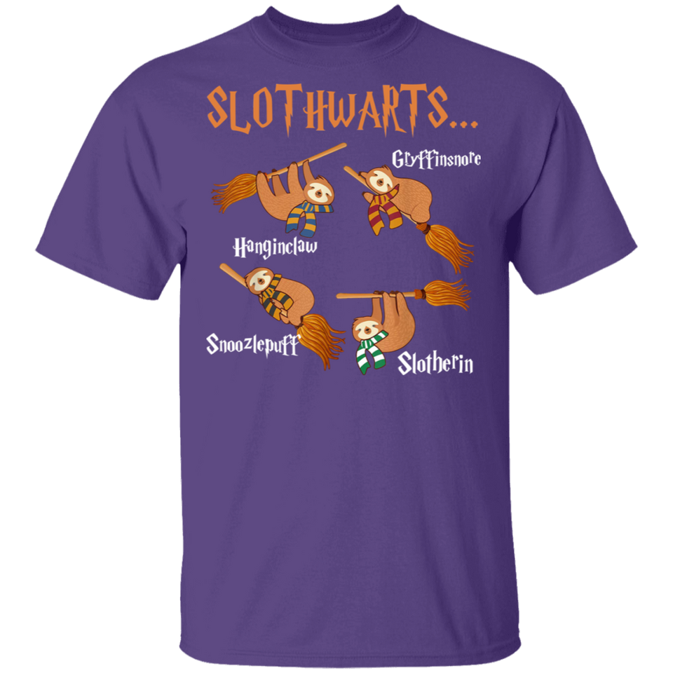 Harry Slothwarts T-Shirt, Harry Slothwarts Shirt Funny Birthday Gift Tshirt - G500 5.3 oz. T-Shirt