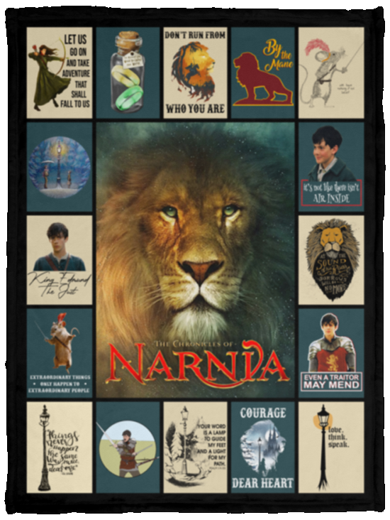 The Chronicles of Narnia Blanket, C. S. Lewis Fleece, Sherpa Blanket VPS Cozy Plush Fleece Blanket - 30x40
