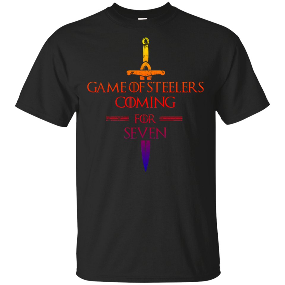 Game of Steelers Coming for Seven T-Shirt, Funny T-shirt for Steelers Fans G200 Gildan Ultra Cotton T-Shirt
