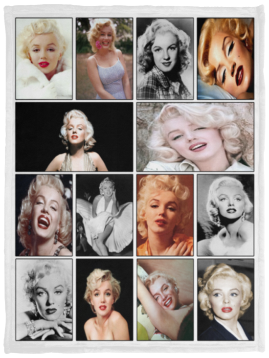 Marilyn Monroe Blanket Marilyn Monroe For Fans Quilt Fleece Sherpa Throw Blanket VPS Cozy Plush Fleece Blanket - 30x40