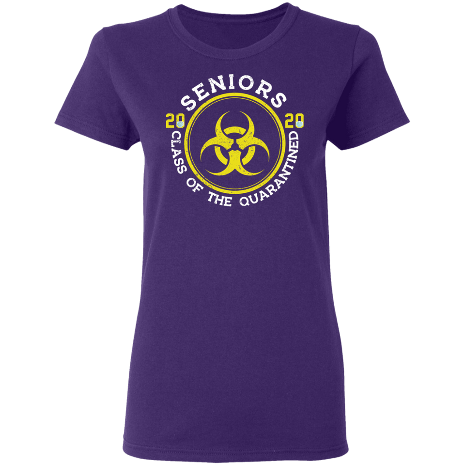 Womens Seniors 2020 Class of The Quarantined T-Shirt Quarantine Shirt